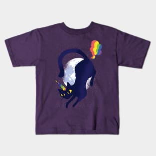 Cat Unicorn rainbow cute and lovely Kids T-Shirt